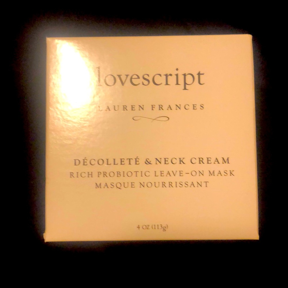 Lovescript lauren Frances décolleté and neck cream